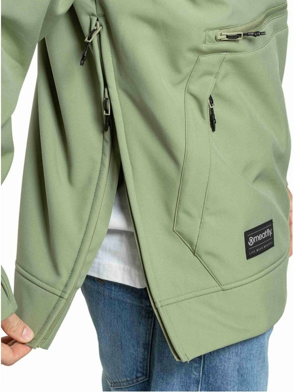 Meatfly Meatfly pánska softshell bunda Jax Olive / Black |