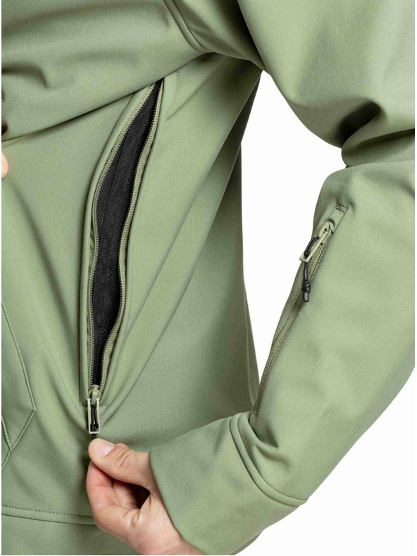 Meatfly Meatfly pánska softshell bunda Jax Olive / Black |