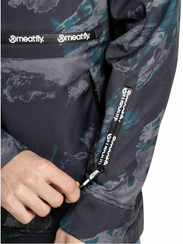 Meatfly Meatfly pánska softshell bunda Jax Mossy Botanical |