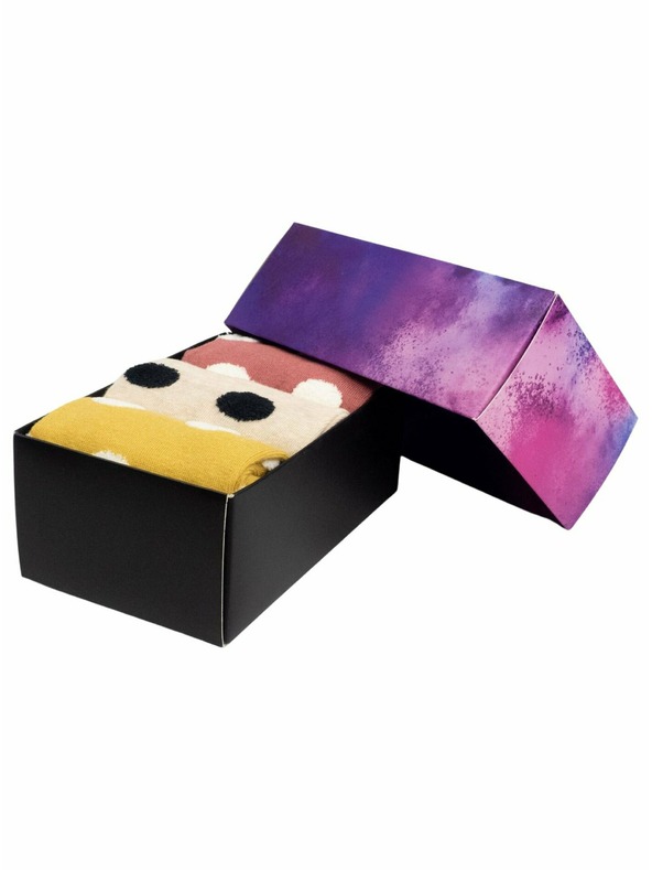 Meatfly Meatfly ponožky Lexy Gift Pack Fluffy Dots