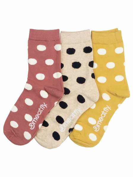 Meatfly Meatfly ponožky Lexy Gift Pack Fluffy Dots