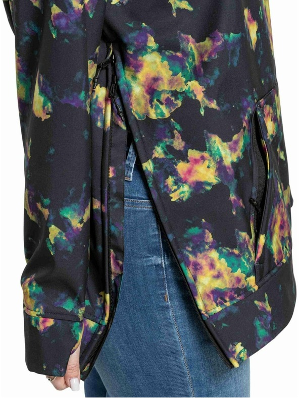 Meatfly Meatfly dámska softshell bunda Alita Dark Aquarel | Mnohofarebná |