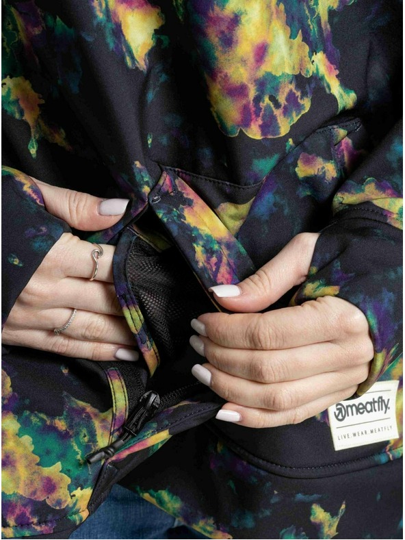 Meatfly Meatfly dámska softshell bunda Alita Dark Aquarel | Mnohofarebná |