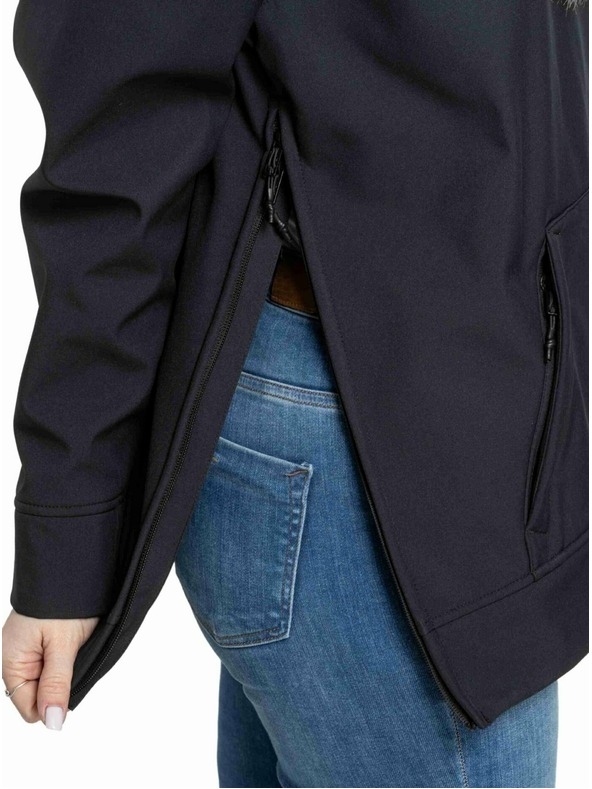 Meatfly Meatfly dámska softshell bunda Alita Black / White