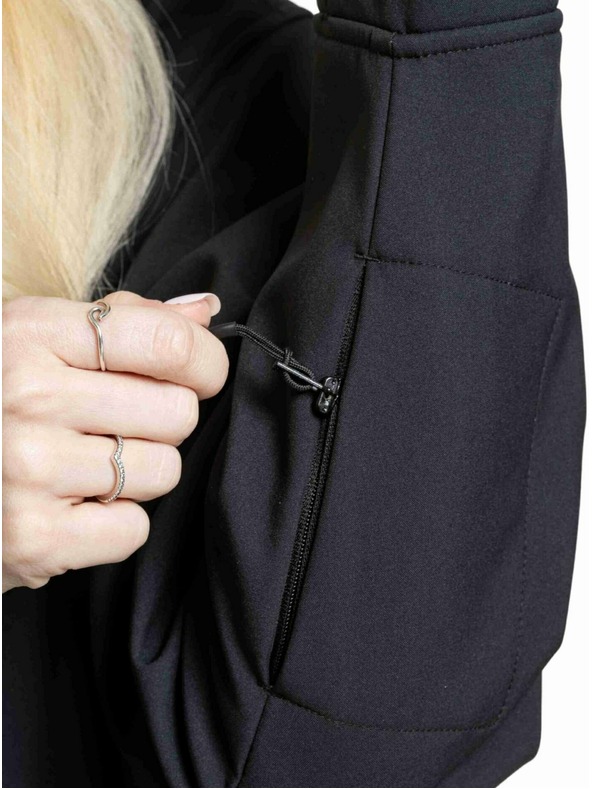 Meatfly Meatfly dámska softshell bunda Alita Black / White