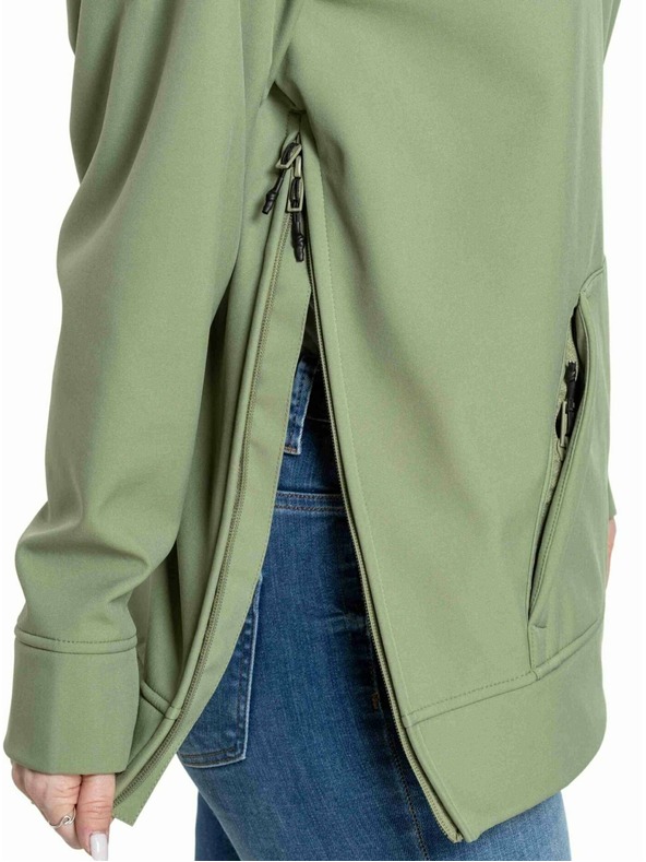 Meatfly Meatfly dámska softshell bunda Alita Olive / White