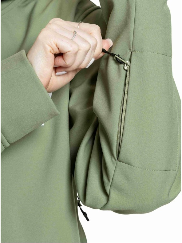 Meatfly Meatfly dámska softshell bunda Alita Olive / White
