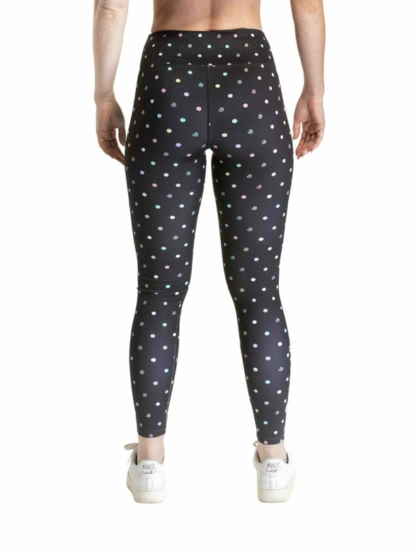 Meatfly Meatfly dámske legíny Arabel Black / Color Dots