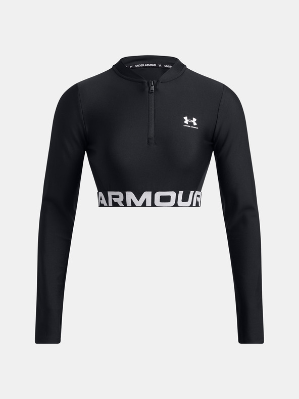 Under Armour Dámske tričko Under Armour HeatGear Rib 1/4 Zip LS