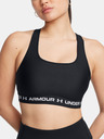Under Armour Dámska podprsenka Under Armour Crossback Mid Bra-BLK