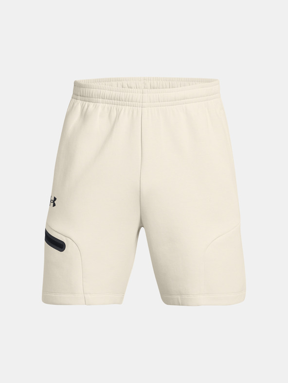 Under Armour Pánske kraťasy Under Armour UA Unstoppable Flc Shorts-WHT