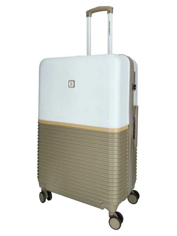Enrico Benetti Cestovný kufor Enrico Benetti Princetown L Taupe/Ivory