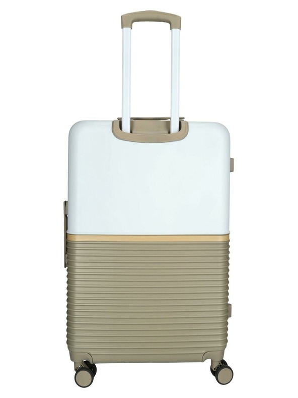 Enrico Benetti Cestovný kufor Enrico Benetti Princetown L Taupe/Ivory