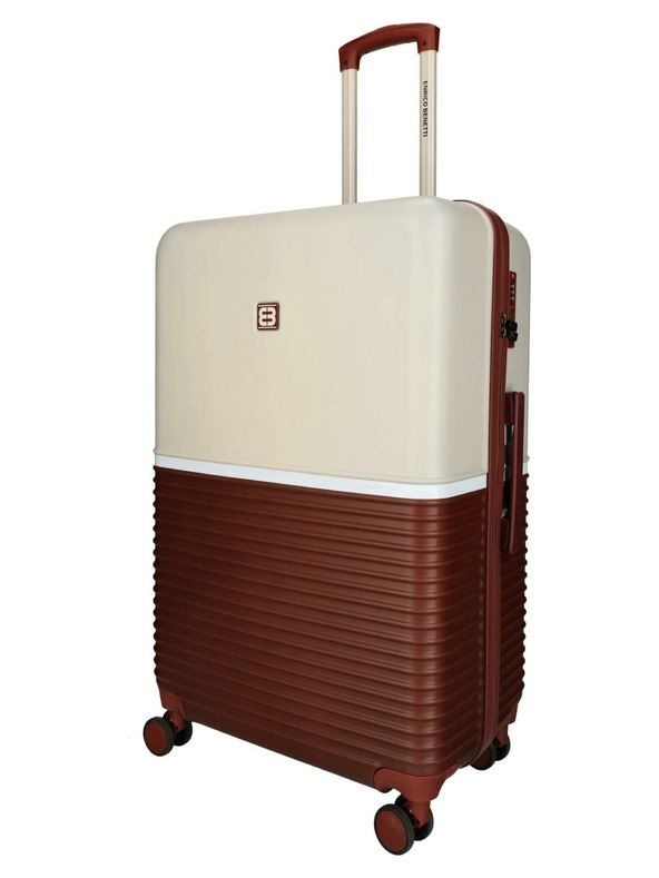 Enrico Benetti Cestovný kufor Enrico Benetti Princetown L Bordeaux/Pink