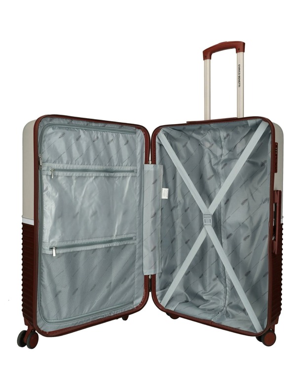 Enrico Benetti Cestovný kufor Enrico Benetti Princetown L Bordeaux/Pink