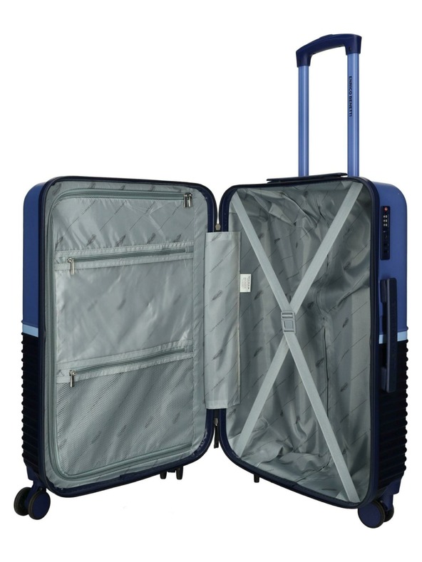 Enrico Benetti Cestovný kufor Enrico Benetti Princetown M Navy/Jeans