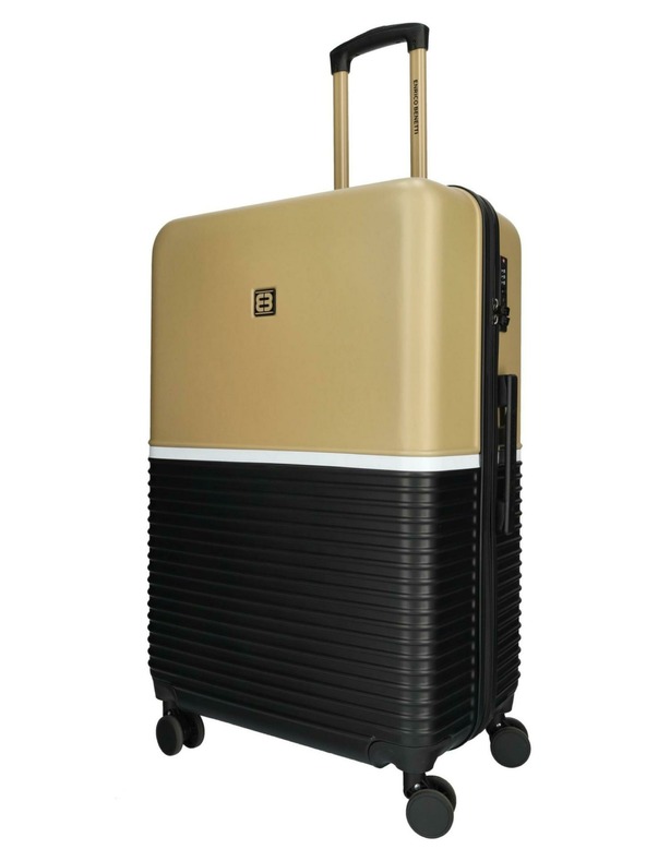 Enrico Benetti Cestovný kufor Enrico Benetti Princetown L Black/Camel