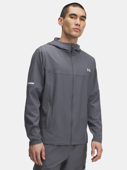 Under Armour Pánska bunda Under Armour UA Tech Utility Woven Jckt-GRY