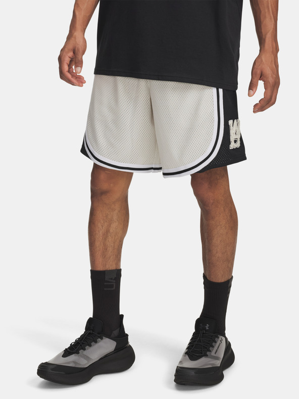 Under Armour Pánske kraťasy Under Armour UA M Courtside Short-WHT