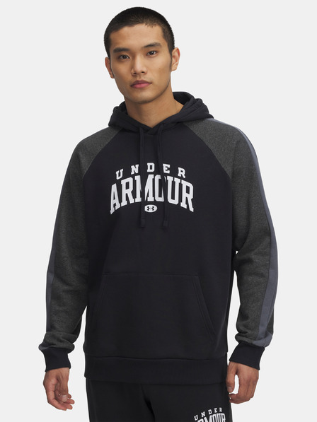 Under Armour Pánska mikina Under Armour UA Rival Flc CB Hood-BLK