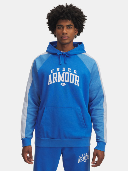 Under Armour Pánska mikina Under Armour UA Rival Flc CB Hood-BLU