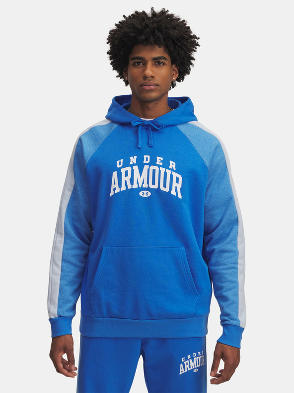 Under Armour Pánska mikina Under Armour UA Rival Flc CB Hood-BLU