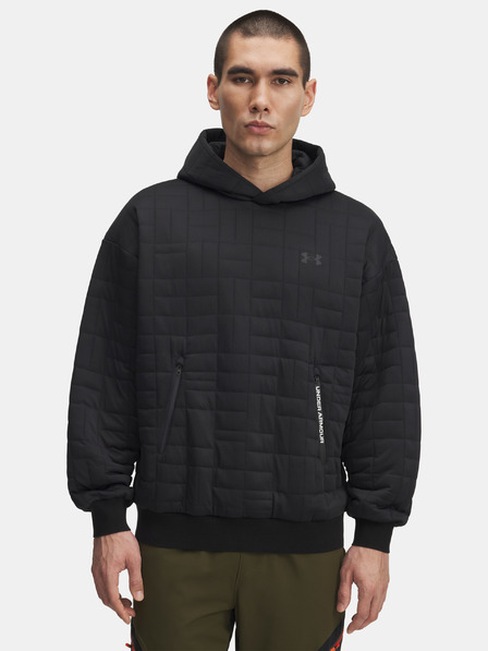 Under Armour Pánska mikina Under Armour UA Unstoppable Flc Txtr Hdy-BLK