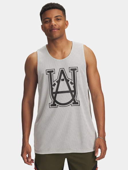 Under Armour Pánske tielko Under Armour UA M Courtside Reversble Jsy-WHT