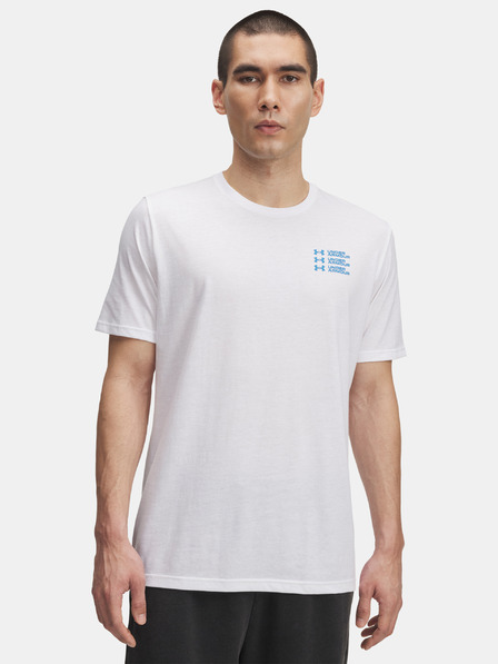 Under Armour Pánske tričko Under Armour UA TRIPLE STACK LC LOGO SS-WHT