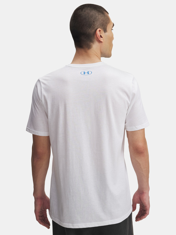 Under Armour Pánske tričko Under Armour UA TRIPLE STACK LC LOGO SS-WHT