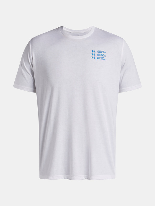 Under Armour Pánske tričko Under Armour UA TRIPLE STACK LC LOGO SS-WHT