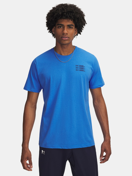Under Armour Pánske tričko Under Armour UA TRIPLE STACK LC LOGO SS-BLU