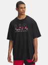 Under Armour Pánske tričko Under Armour UA M HWT Hoops Branded SS-BLK