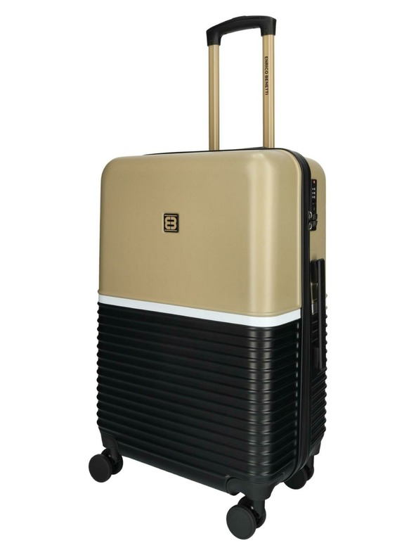 Enrico Benetti Cestovný kufor Enrico Benetti Princetown M Black/Camel