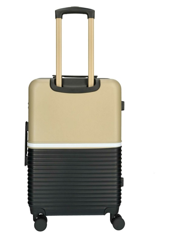 Enrico Benetti Cestovný kufor Enrico Benetti Princetown M Black/Camel