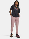 Under Armour Dámske športové nohavice Under Armour UA Rival Hi Rise Woven Pant-PNK