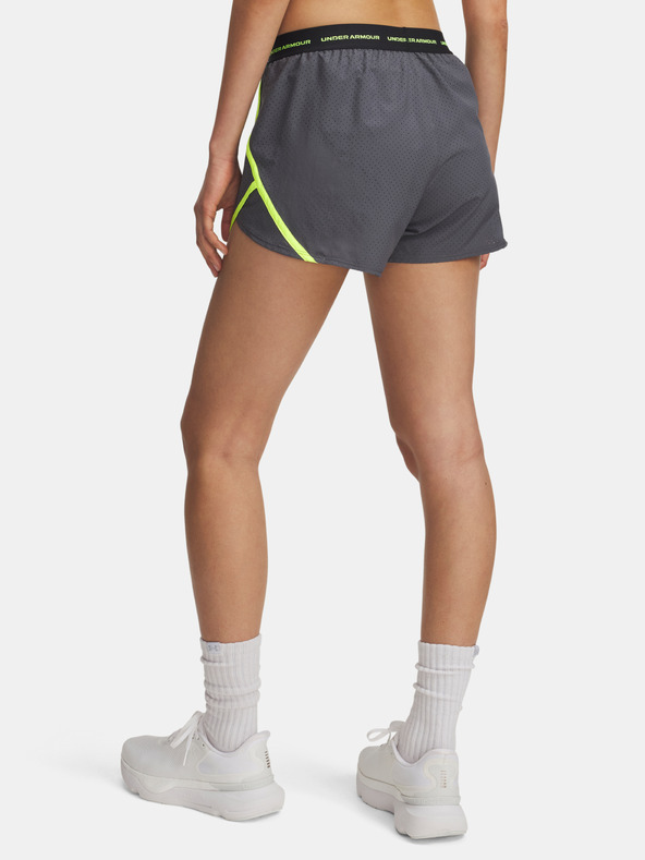 Under Armour Dámske kraťasy Under Armour UA Fly By 3'' Novelty Short-GRY