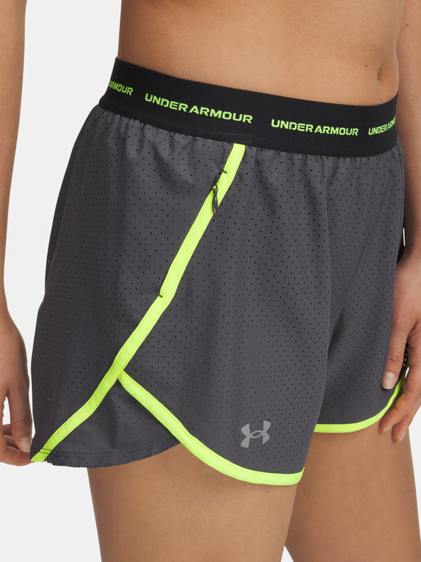 Under Armour Dámske kraťasy Under Armour UA Fly By 3'' Novelty Short-GRY