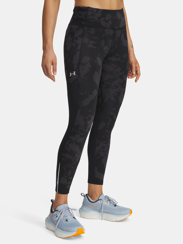 Under Armour Dámske legíny Under Armour UA Launch Ankle Print Tights-BLK