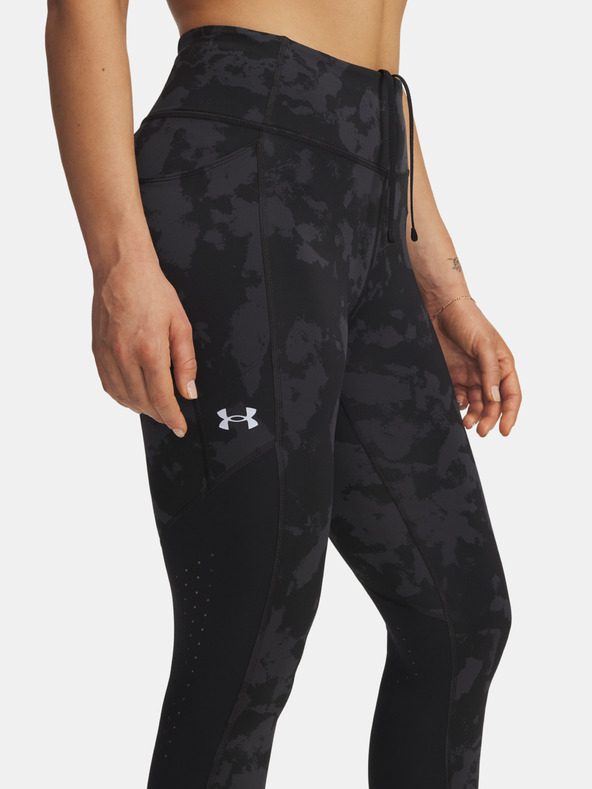 Under Armour Dámske legíny Under Armour UA Launch Ankle Print Tights-BLK