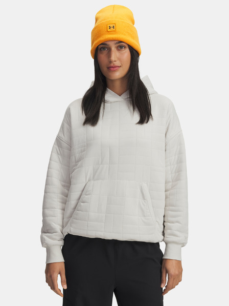 Under Armour Dámska mikina Under Armour Unstoppable Flc Txtr Hoodie-WHT