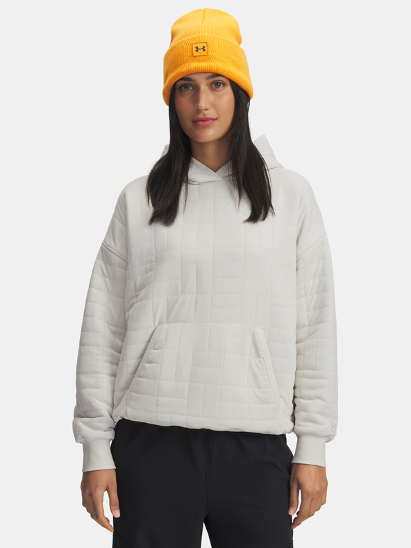 Under Armour Dámska mikina Under Armour Unstoppable Flc Txtr Hoodie-WHT