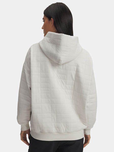Under Armour Dámska mikina Under Armour Unstoppable Flc Txtr Hoodie-WHT