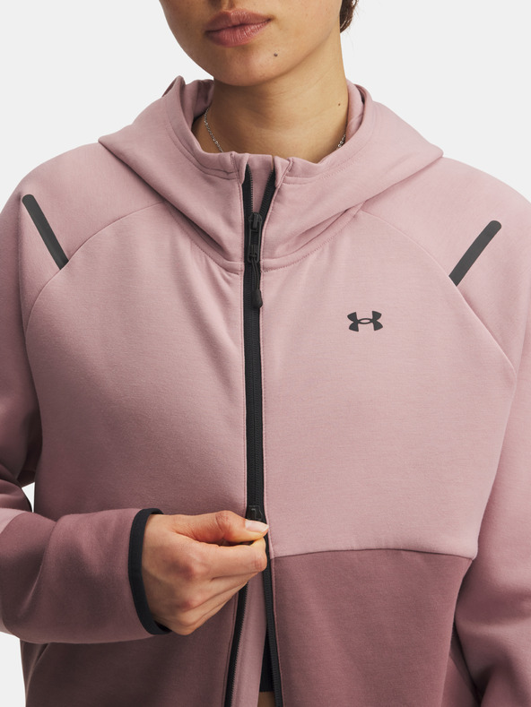 Under Armour Dámska mikina Under Armour Unstoppable Fleece FZ-PNK