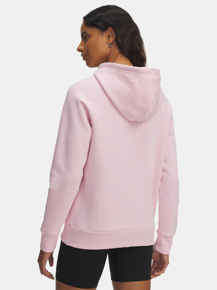 Under Armour Dámska mikina Under Armour UA Rival Flc Shimmer Hdy-PNK