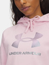 Under Armour Dámska mikina Under Armour UA Rival Flc Shimmer Hdy-PNK