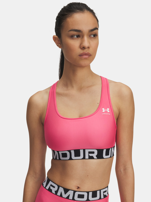 Under Armour Dámska podprsenka Under Armour UA HG Mid Branded-PNK