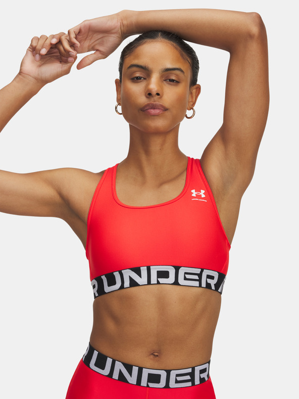 Under Armour Dámska podprsenka Under Armour UA HG Mid Branded-RED