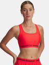 Under Armour Dámska podprsenka Under Armour Crossback Mid Bra-RED