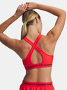 Under Armour Dámska podprsenka Under Armour Crossback Mid Bra-RED